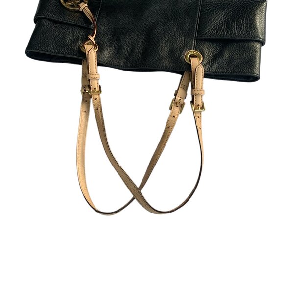 Michael Kors Large Jet Set Tote Pebbled Leather Shoulder Purse Womens Handbag - Picture 10 of 16